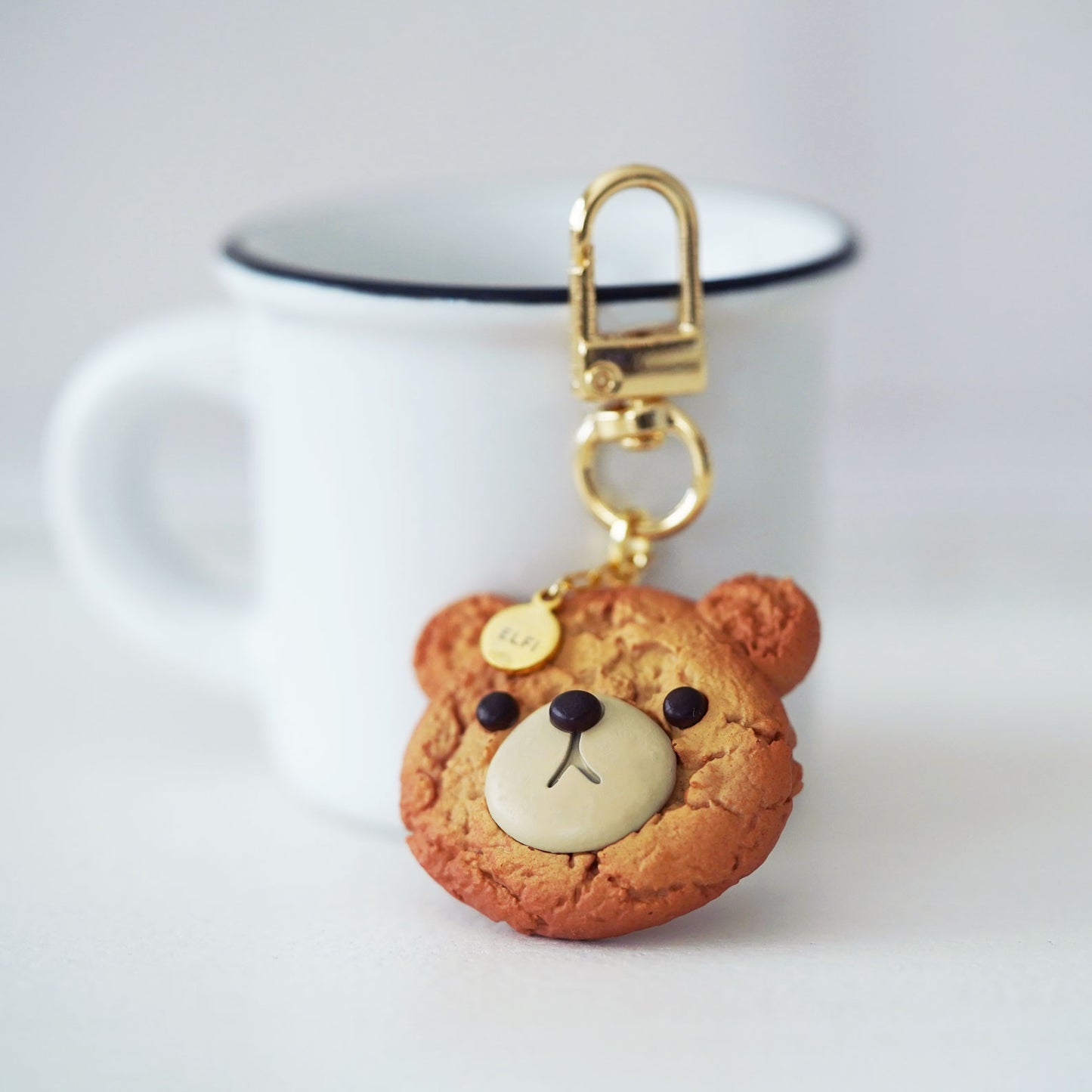 Cute Bear Head Cookie Bag Charm