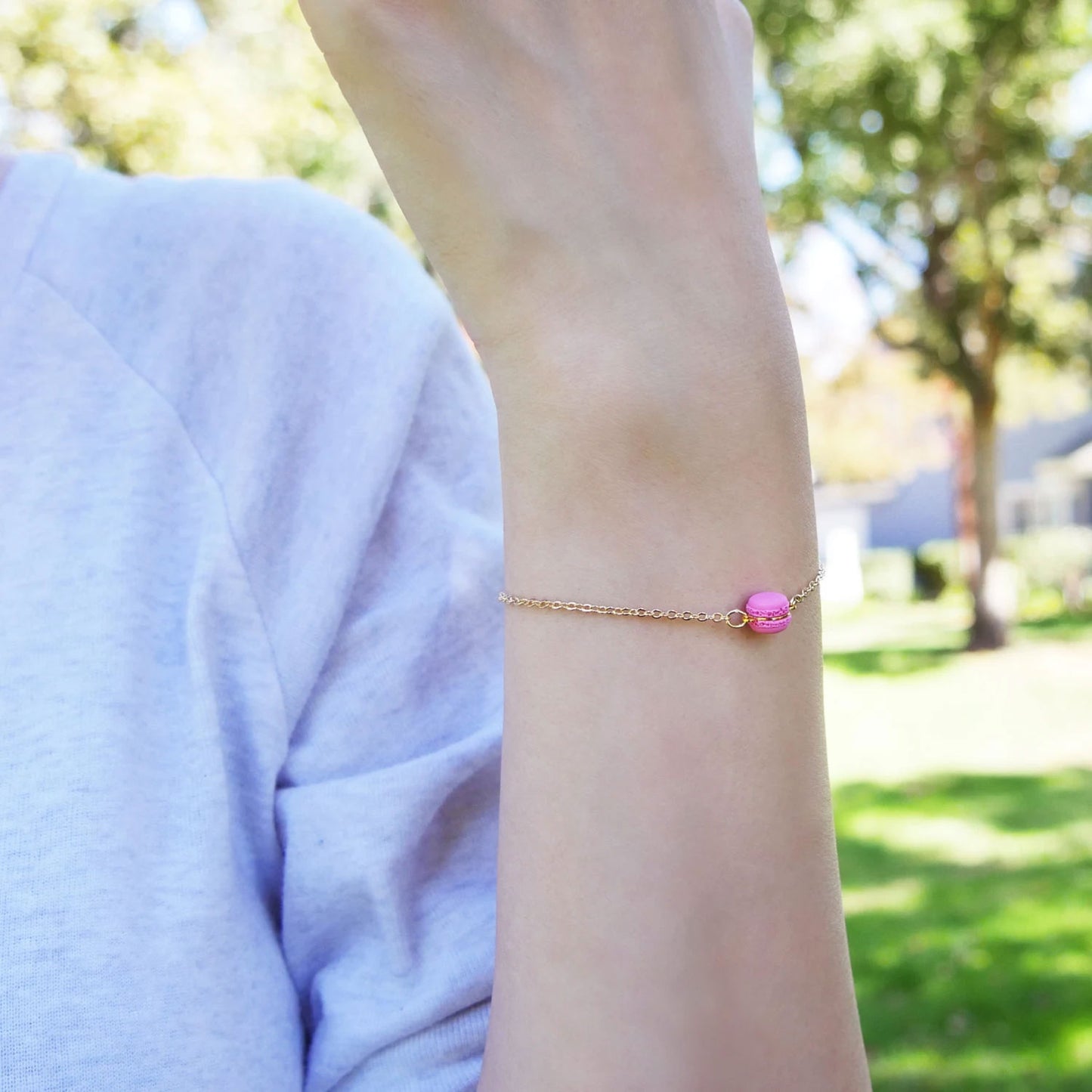 Mini Mint Macaron Bracelet