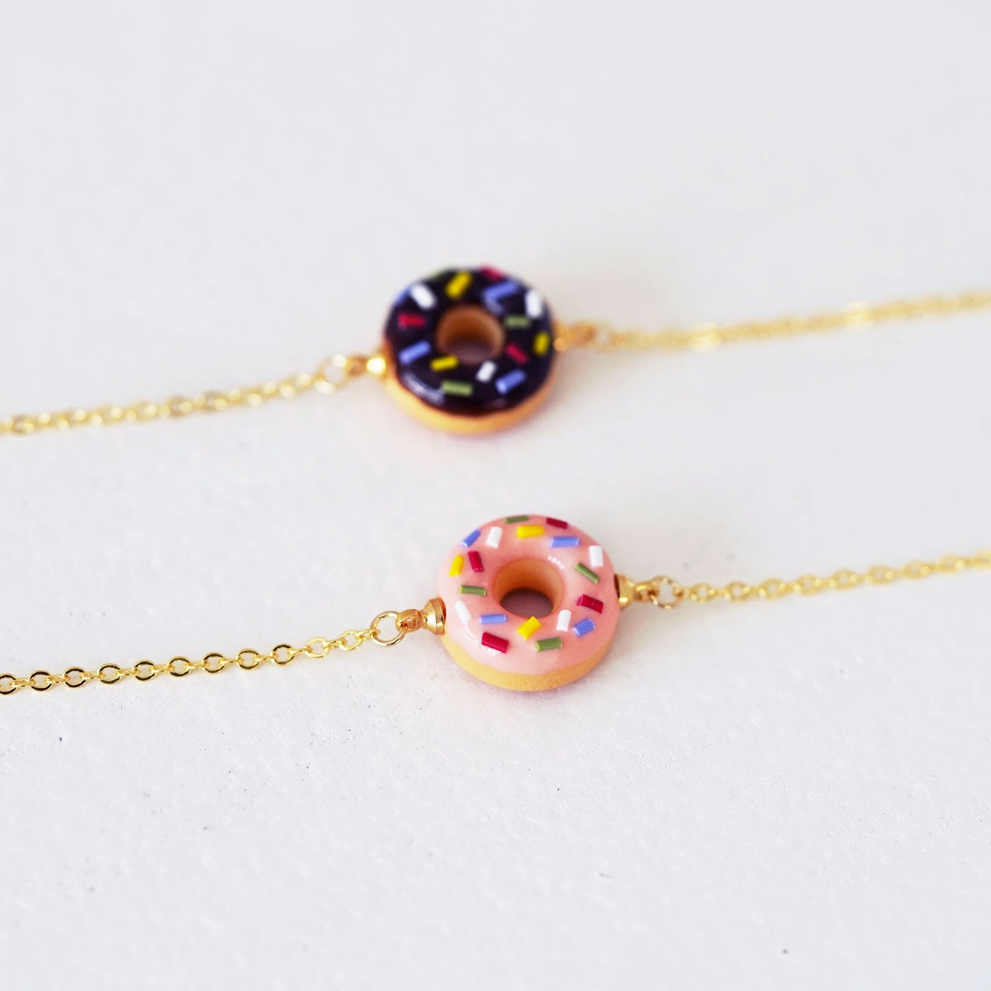 Classic Mini Chocolate Sprinkle Doughnut Bracelet