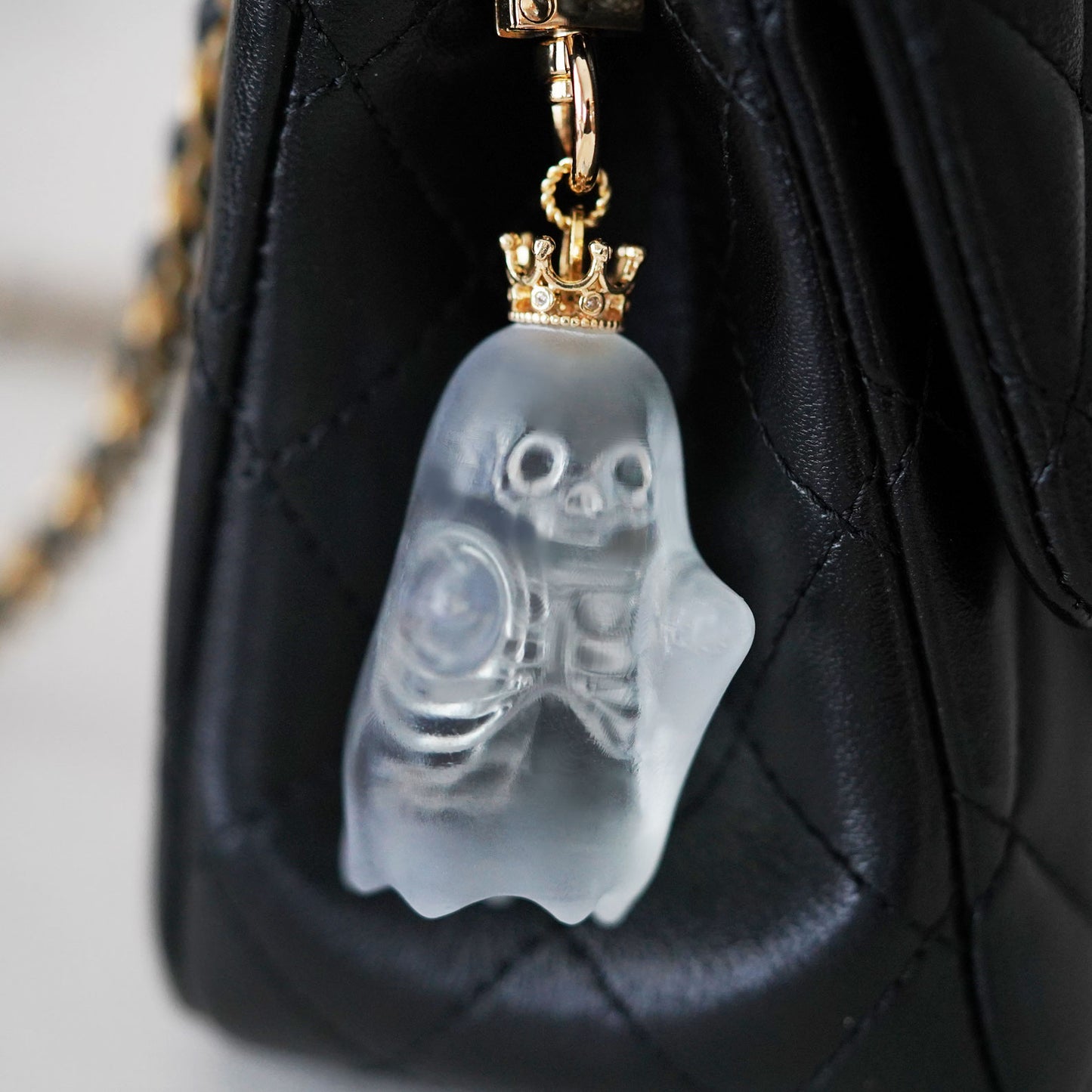 Skeleton Ghost Bag Charm