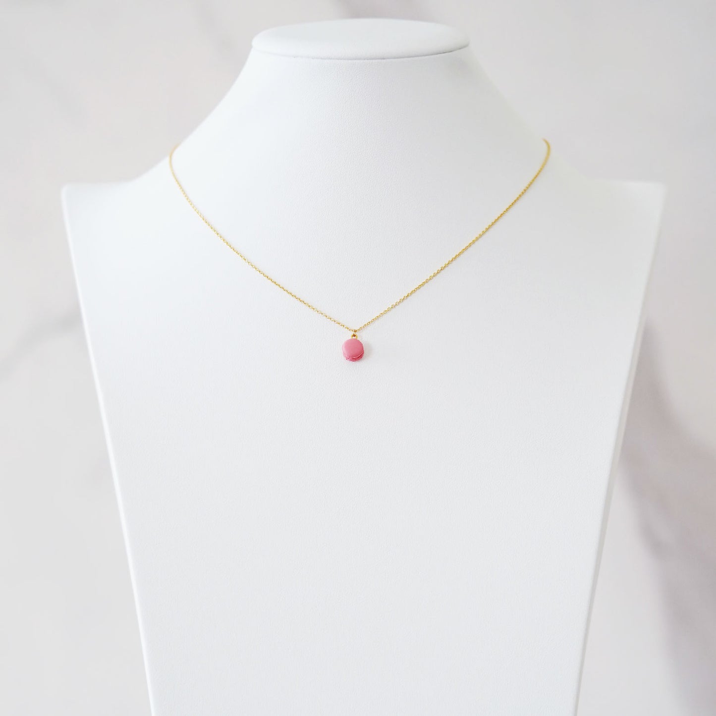 Mini Mint Macaron Pendant Necklace