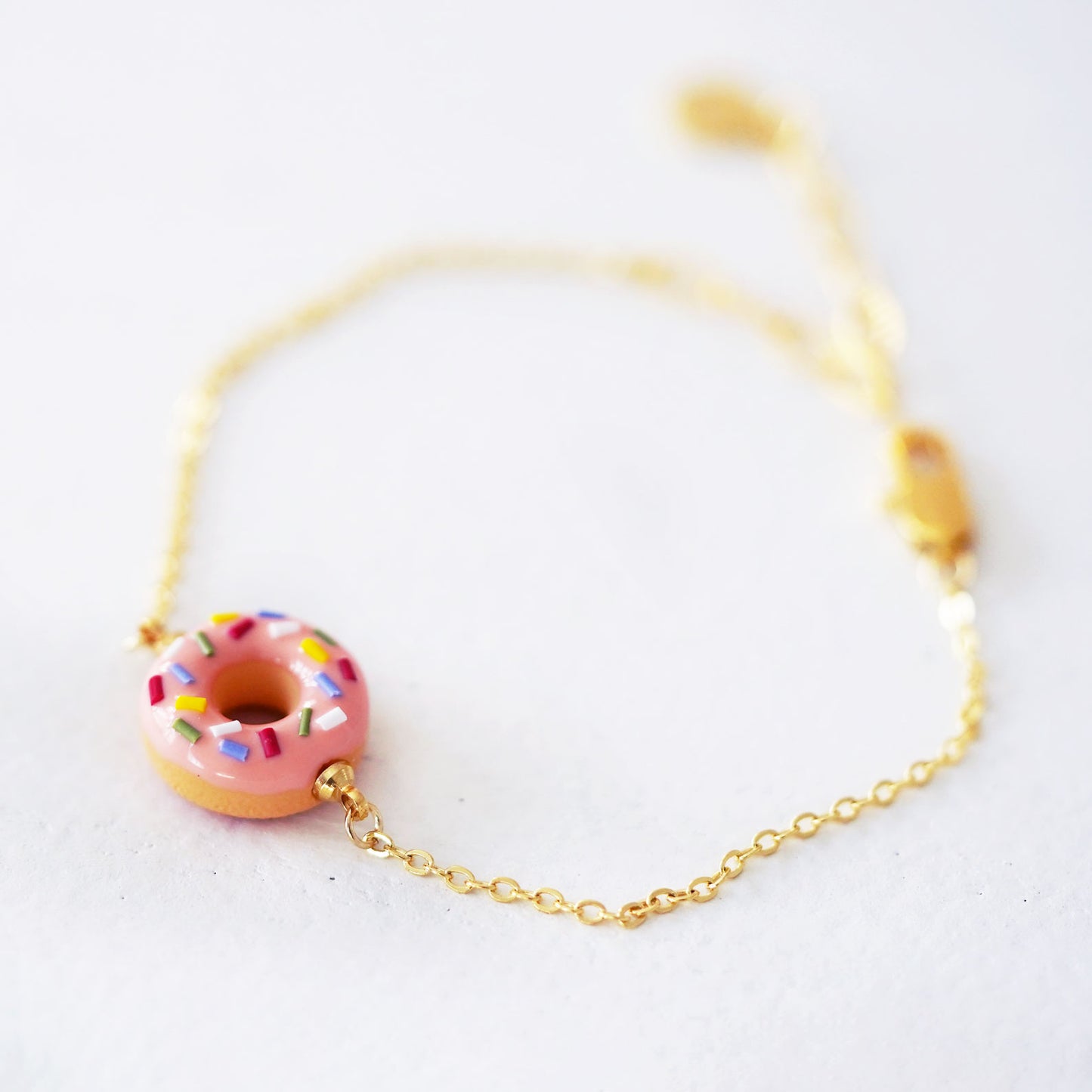 Classic Mini Pink Sprinkle Doughnut Bracelet