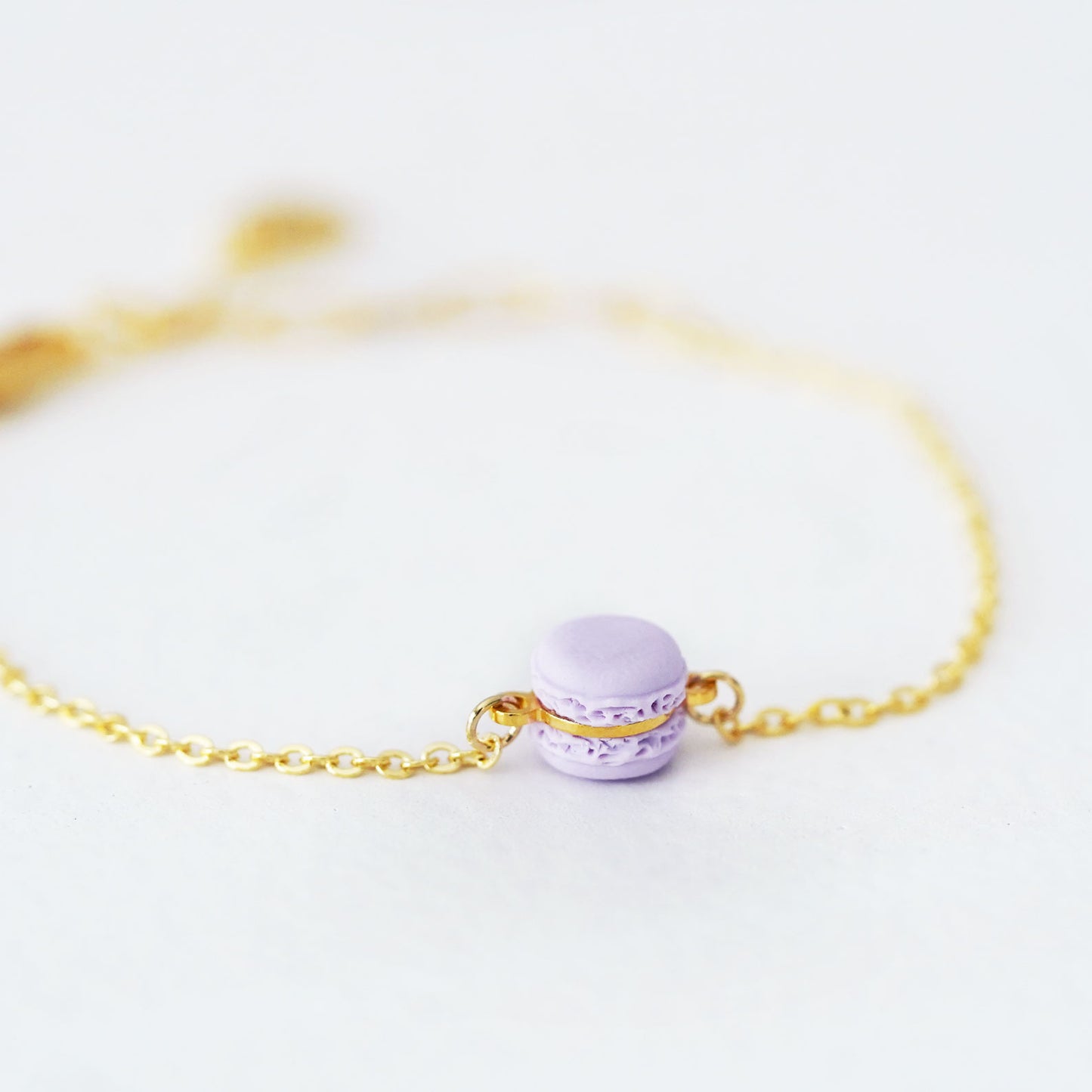 Mini Light Purple Macaron Bracelet