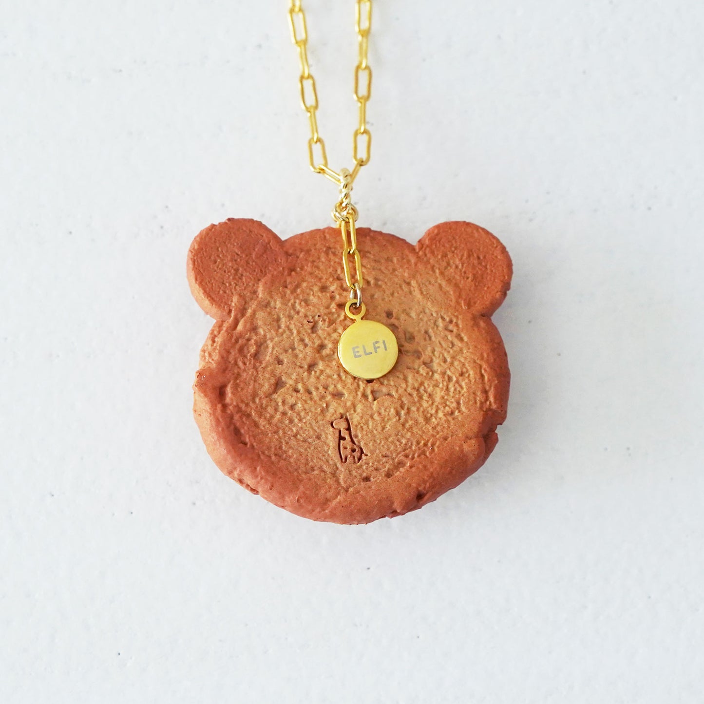 Cute Bear Head Cookie Necklace