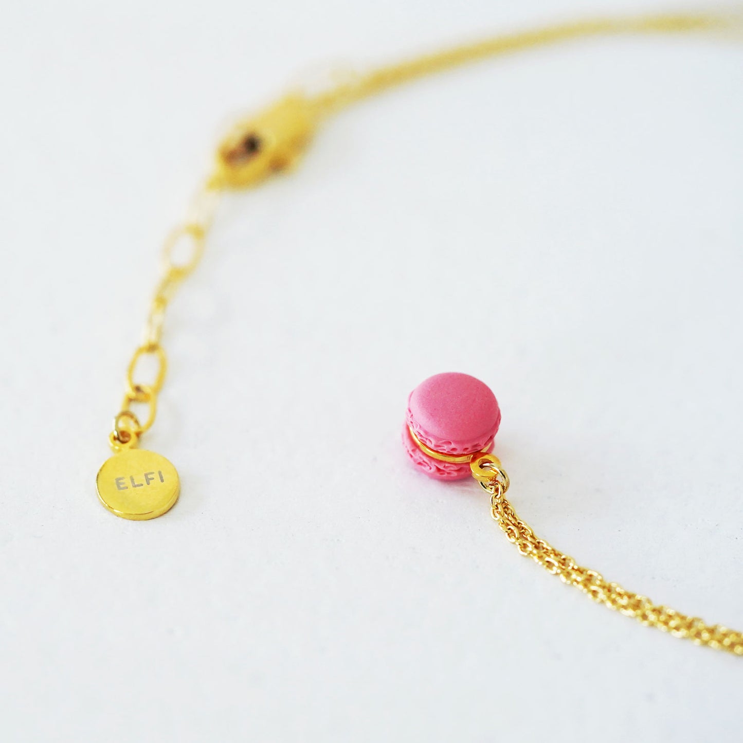 Mini Mint Macaron Pendant Necklace