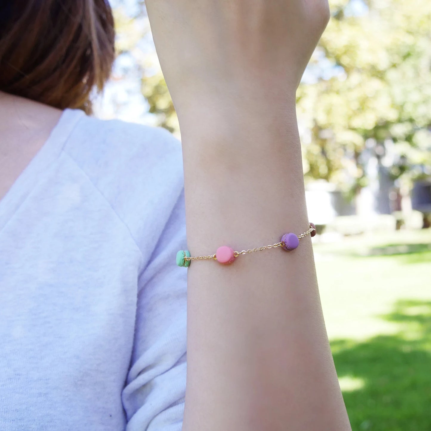 Mini Rainbow Macaron Bracelet