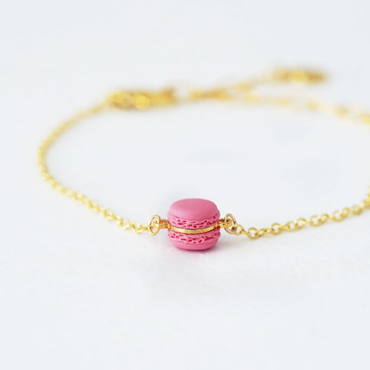Mini Pink Macaron Bracelet