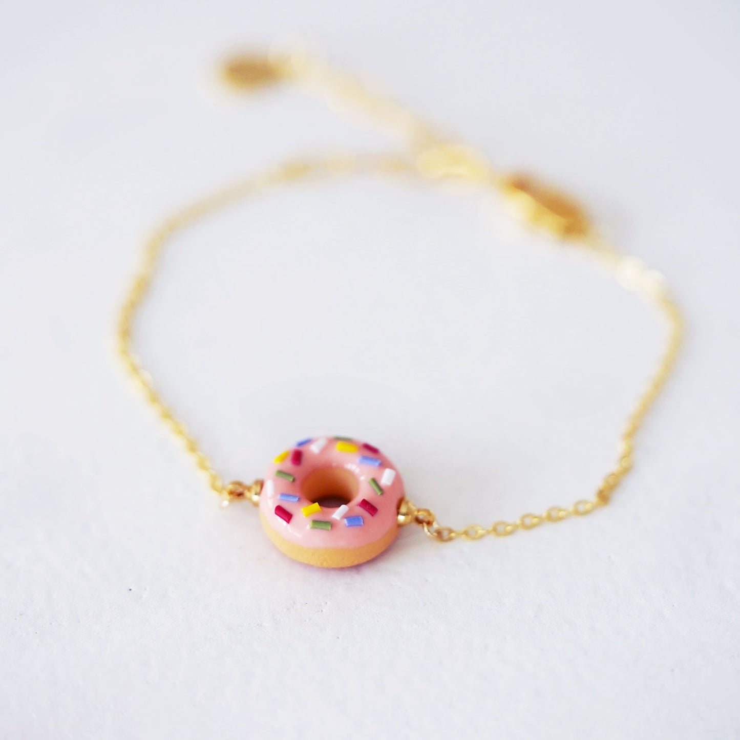 Classic Mini Pink Sprinkle Doughnut Bracelet