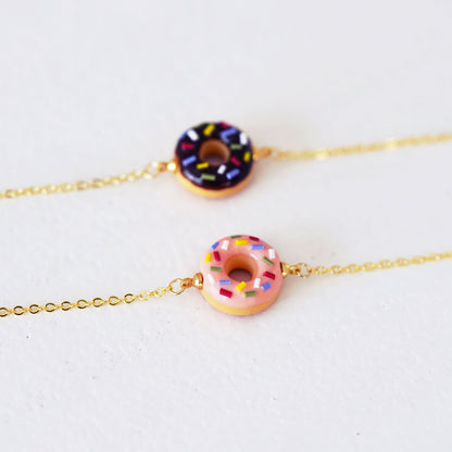 Classic Mini Chocolate Sprinkle Doughnut Bracelet