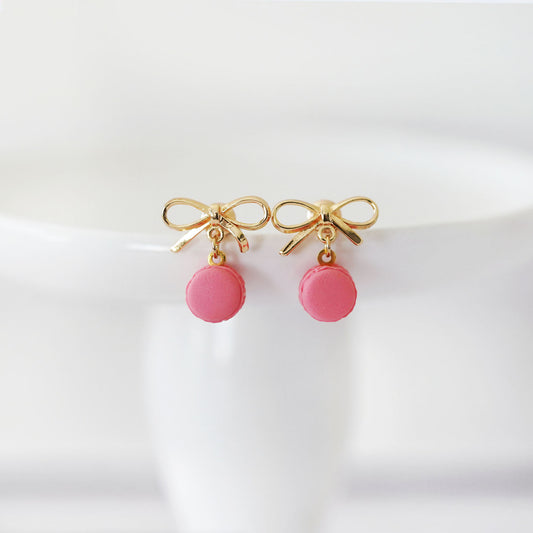 Pink Macaron Earrings