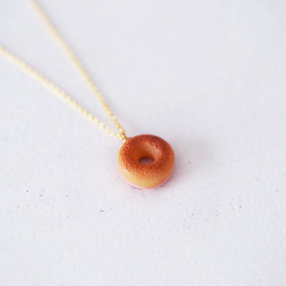 Classic Mini Chocolate Sprinkle Doughnut Necklace