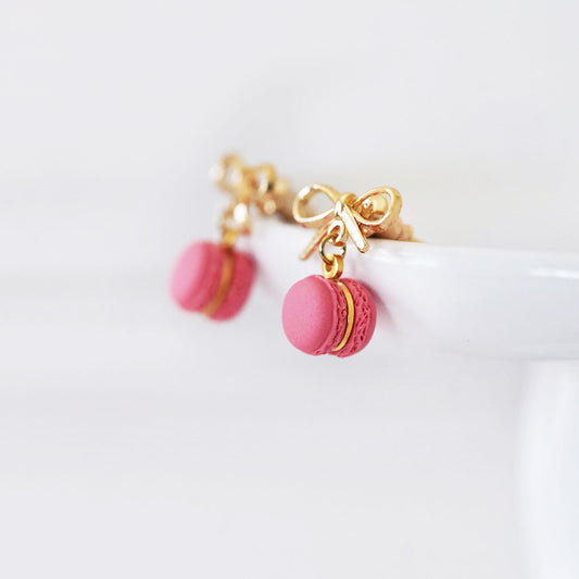 Pink Macaron Earrings