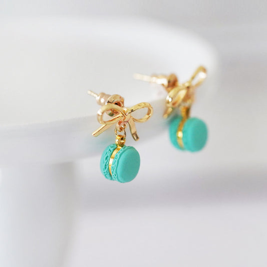 Mint Macaron Earrings