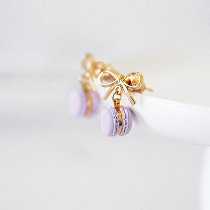 Light Purple Macaron Earrings