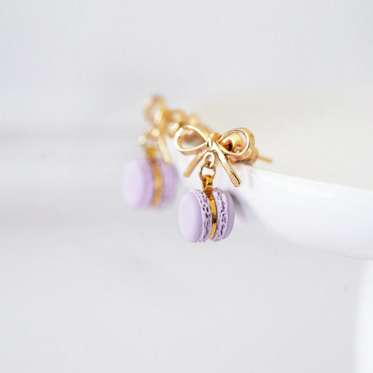 Light Purple Macaron Earrings