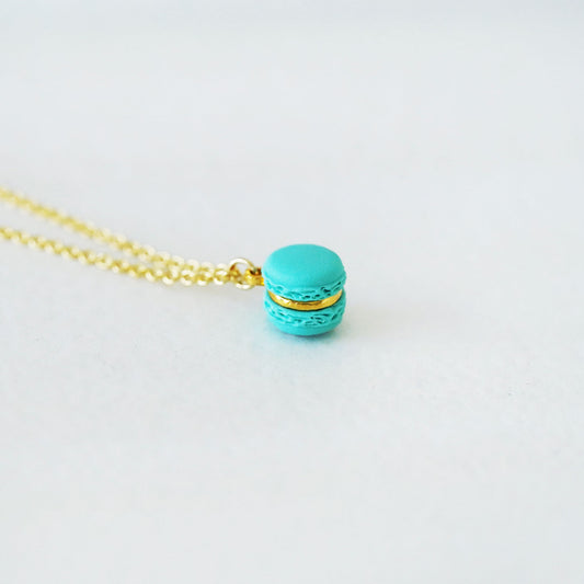 Mini Mint Macaron Pendant Necklace