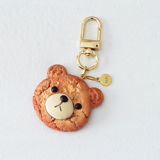 Cute Bear Head Cookie Bag Charm