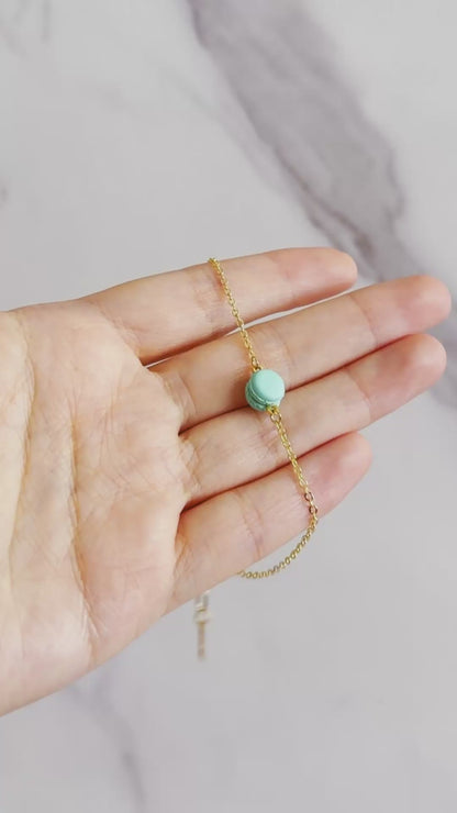 Mini Mint Macaron Bracelet