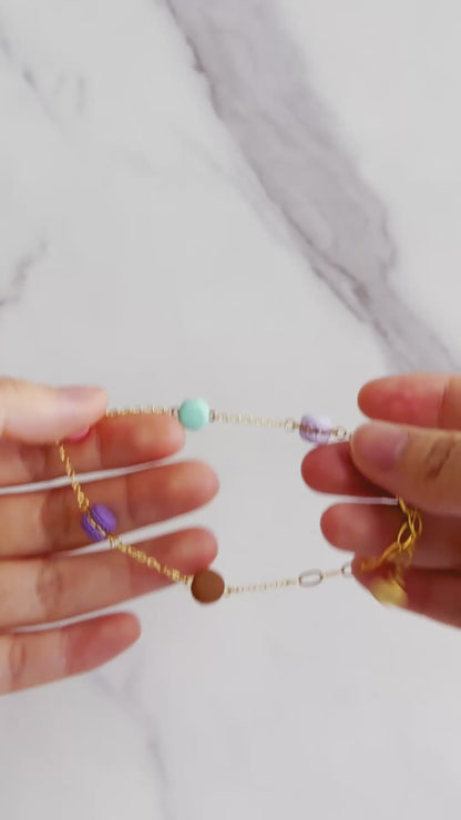 Mini Rainbow Macaron Bracelet
